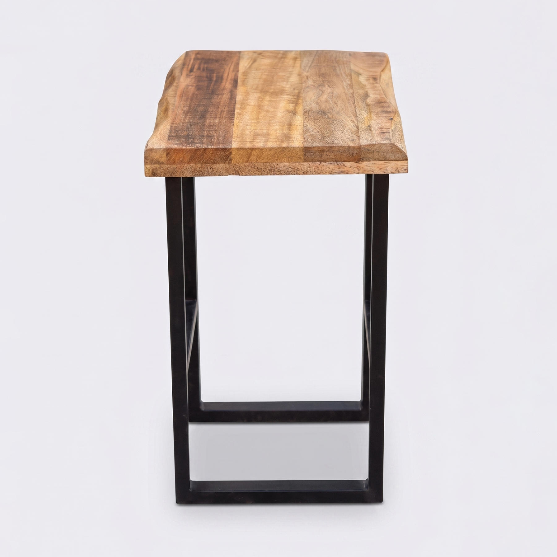Rustic Live-Edge Style Rough Mango Wood Accent End Table view 4