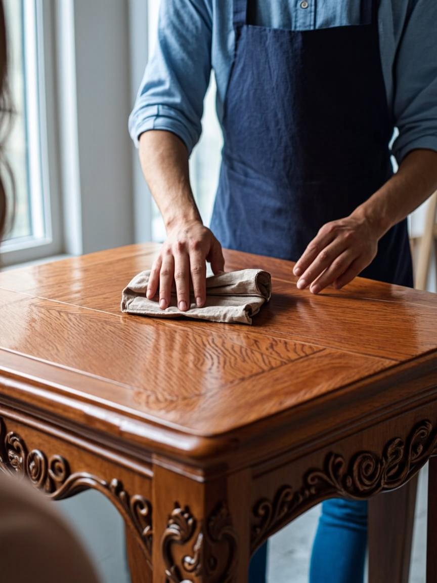 Furniture finishing process