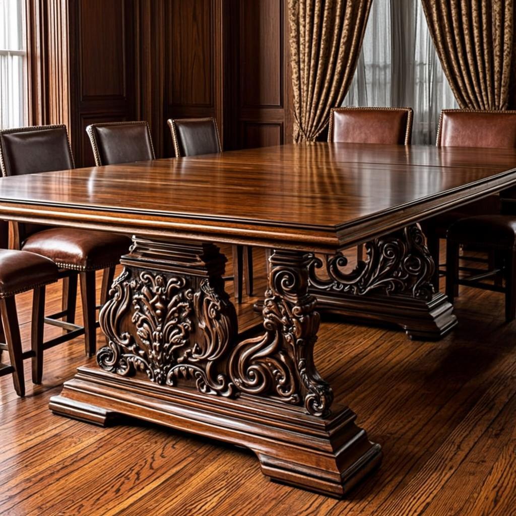 Heritage 8-Seater Carved Dining Table