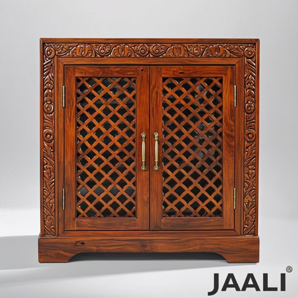 Jaali Carved Sideboard Cabinet