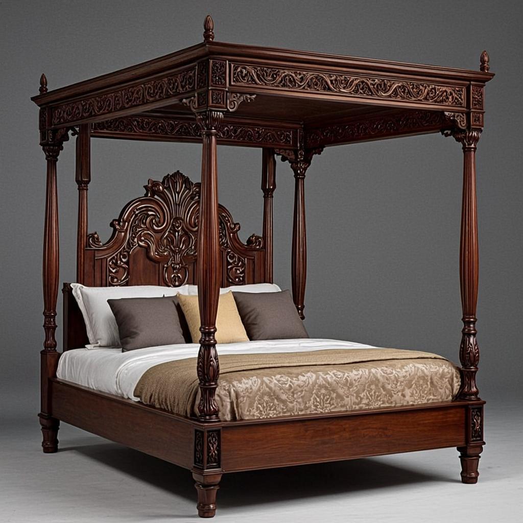 Maharaja Four-Poster Bed (King Size)
